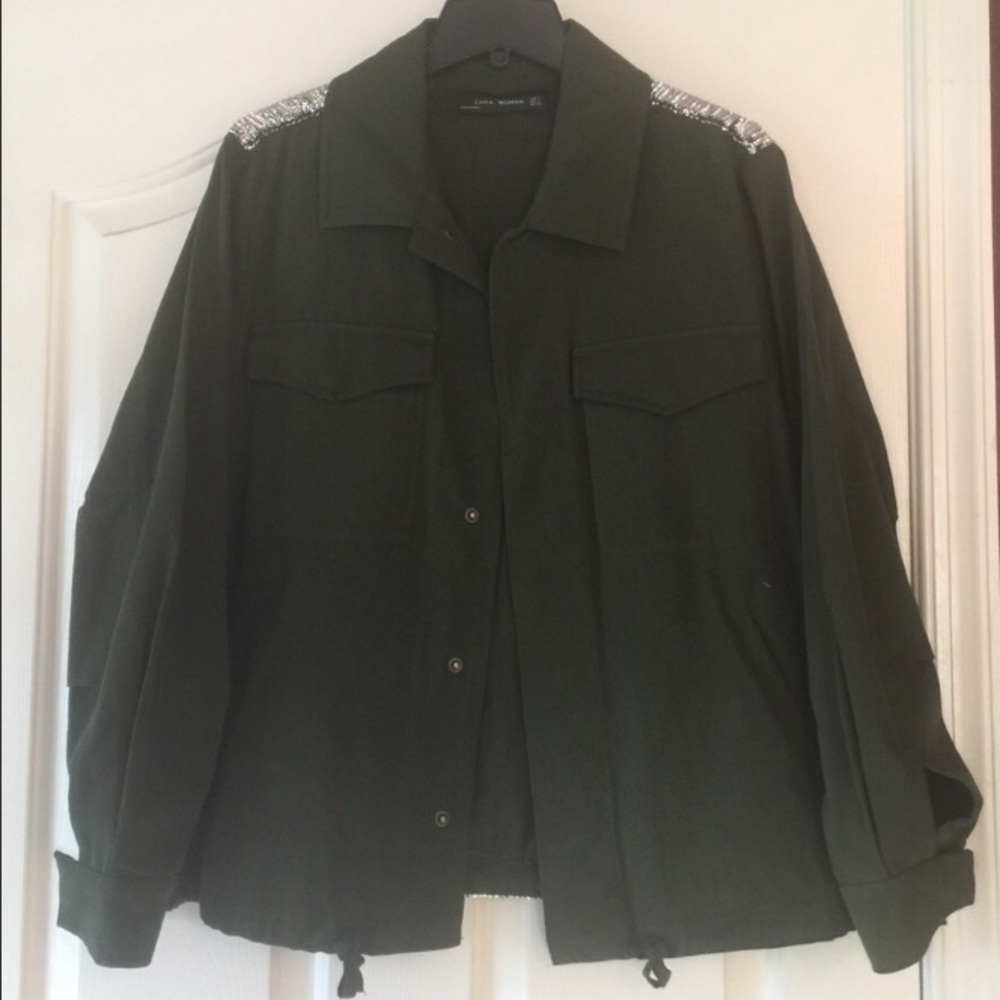 Zara Oversized Military Jacket